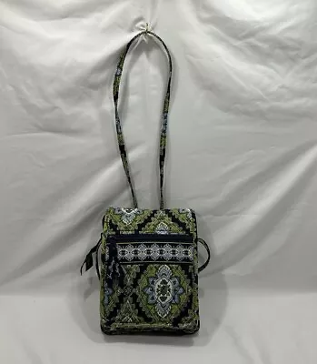 Vera Bradley Mini Hipster Cambridge Crossbody Purse Blue/Green/White  8 X 6 • $11.99