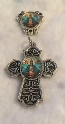 Virgen De San Juan De Los Lagos Rosary Set | Silver Tone • $8.99