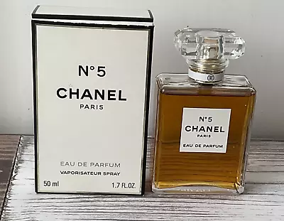 Chanel No 5 Eau De Parfum 50ml Barely Used Nearly Full Perfume With Original Box • £69.99