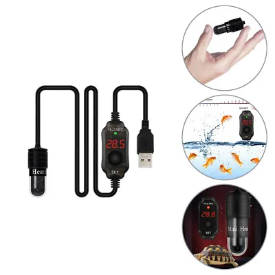 $21.95 • Buy Mini Aquarium Fish Tank Heater USB Heating Rod Thermostat Heater Submersible AU