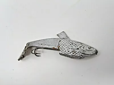 Vivif Soft Plastic Fish Lure - 3 1/4  Long - Made In France - Silver • $4.99