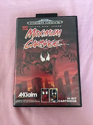 Spider-Man Venom Maximum Carnage - SEGA Megadrive Mega Drive - Sans Notice - PAL • £150
