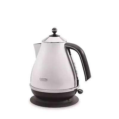 Delonghi Icona Capitals Kettle Electric Cordless 1.7L Fast Boil Jug White • $108.99