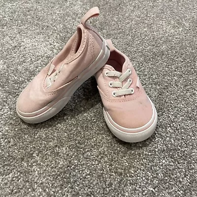 Baby Girl Vans Size 5 Toddler Pull On • £8