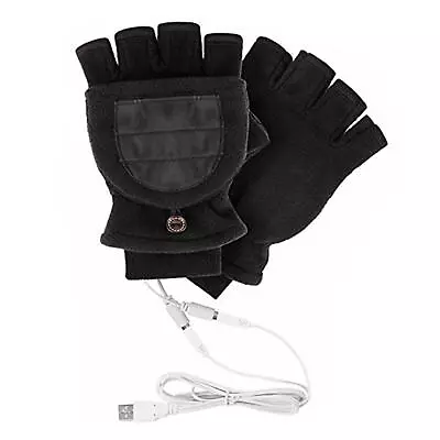 USB Heated Gloves Washable Electric Hand Warmers Heating Mitten Hand Gloves • $17.52