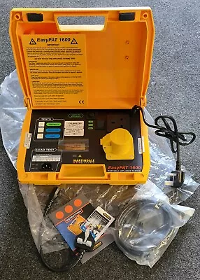 Martindale EPAT1600 - Dual Voltage Manual PAT Tester & Accessories **BNIB** • £400