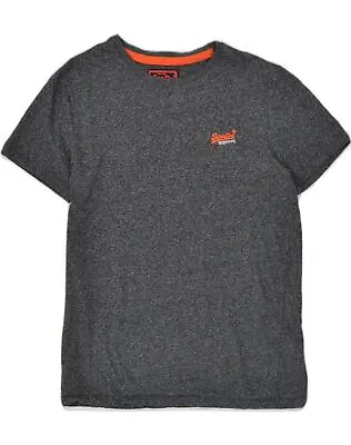 SUPERDRY Mens T-Shirt Top Large Grey Cotton XO09 • £11.13