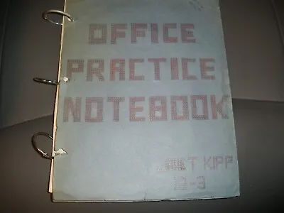 Vintage Scrapbook Office Practice Notebook 1950 School Project • $24.99