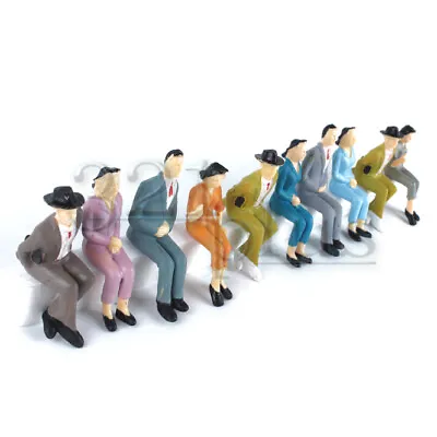 10 Pcs. Sitting 1:24 Scale Figures People G Scale Figures Male Female Human 1:25 • £7.38