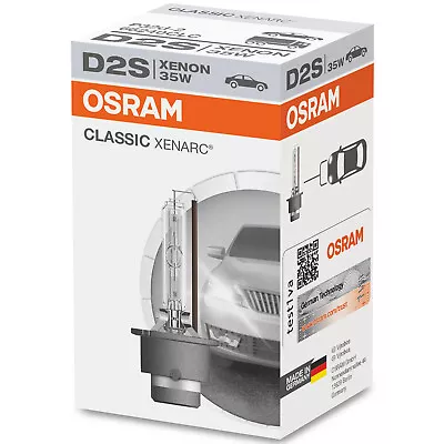 OSRAM Xenarc Classic Xenon Car Headlight Bulb D2S (Single) 66240CLC • $28.99