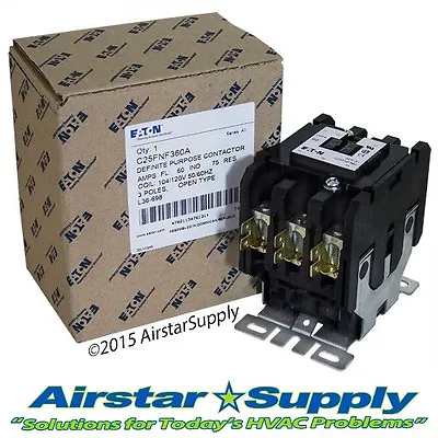 C25FNF360A Eaton Cutler Hammer DP Contactor  - 60 Amp • 3 Pole • 110/120V Coil • $131