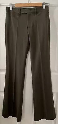 Vertigo Women's Dress Pants Flare Made In France Vintage Brown Sz. 36 FR 4 US • $32.49