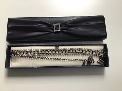 £6.80 • Buy Glamorous Bra Strap Adjustable Halter Diamante Chain Brand New In Box