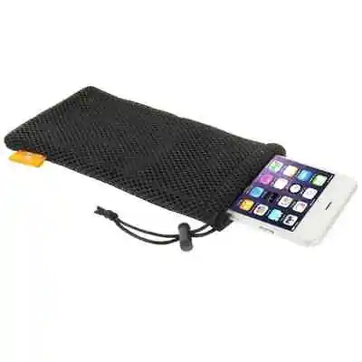 For ZTE Z999 Axon M (2018) Nylon Mesh Pouch Bag With Stay Cord • £13.14