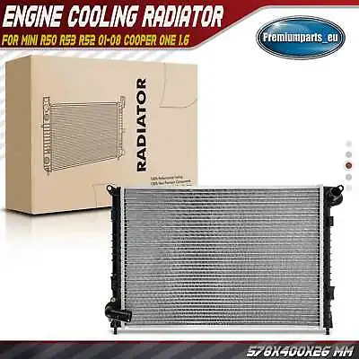 Engine Cooling Radiator For Mini R50 R53 R52 01-08 Cooper One 1.6 17117570821 • £59.99