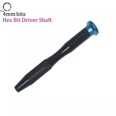 Precision Bit Driver Aluminum For Hex 4mm Screwdriver Bits Black / Blue Micro • $9.95