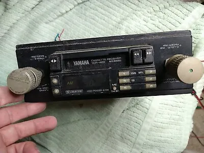 $90 • Buy Yamaha Rare 2 Shaft Car Stereo Radio Cassette Deck YCR420 With Knobs Vintage Old