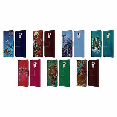 Official David Lozeau Skeleton Grunge Leather Book Case For Wileyfox & Essential • $17.55