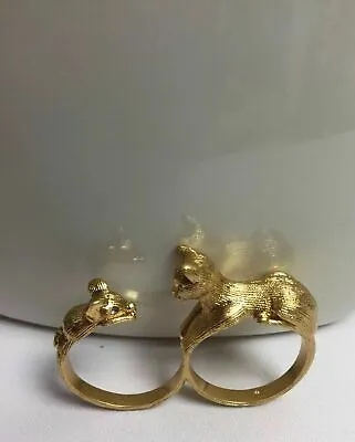 Kate Spade New York House Cat And Mouse Ring Size  8 W/ KS Dust Bag New • $39