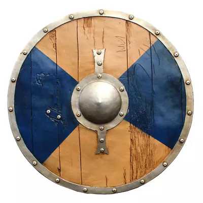 £110 • Buy Round Painted Saxon/Viking Shield: LARP Cosplay Living History Display