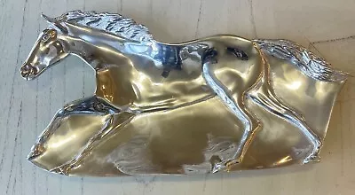 Mariposa Thoroughbred Silver Chrome Horse Platter Tray Horse Racing • $120