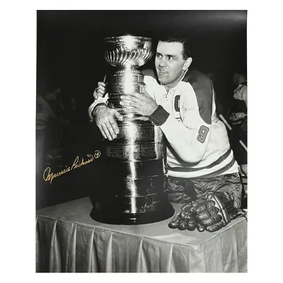 MAURICE RICHARD Signed Montreal Canadiens 16 X 20 Photo - 79199 • $319.99