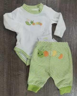 Baby Boy Clothes New Gymboree Preemie To 5lbs 2pc Green Caterpillar Outfit • $49.99