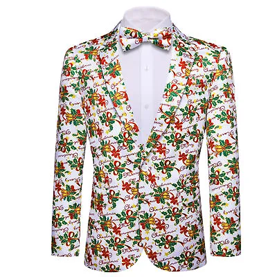 Men's Suit Paisley Embroidery Casual Blazer Jacket Single-Breasted Wedding Prom • $51.13