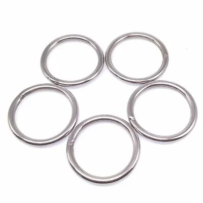 304 Stainless Steel Seamless Metal O Ring Welded Round Wire Dia 3~8mm • $193.41