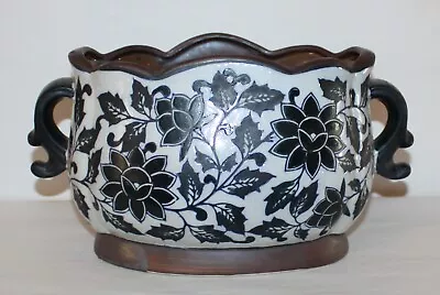 Vintage Chinese Made Ceramic Porcelain Jardiniere Enameled Planter • $126.50