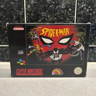 £155 • Buy Spider-Man The Animated Series RARE SNES Game Complete Boxed Nintendo VGC 