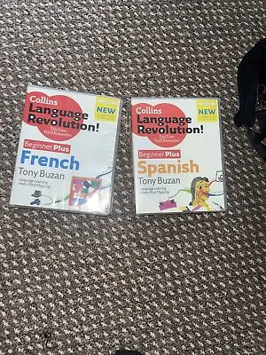 Collins Language Revolution Learn Spanish + French Beginner Book DVD • £13