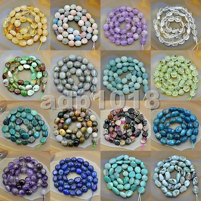 Natural Gemstone Freeform Potato 6x8-10x12mm Loose Beads On A 15.5  Strand • $8.99