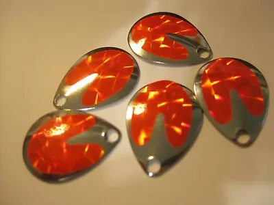 #3 Colorado Spinner Blades Holographic $1.85 For 5 Of Same Color (Orange) • $1.85