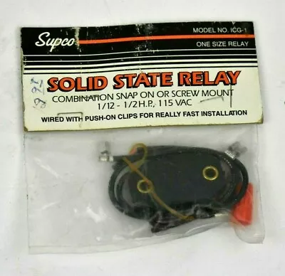 Supco ICG-1 1/12-1/2 HP 115V Solid State Relay • $14.99