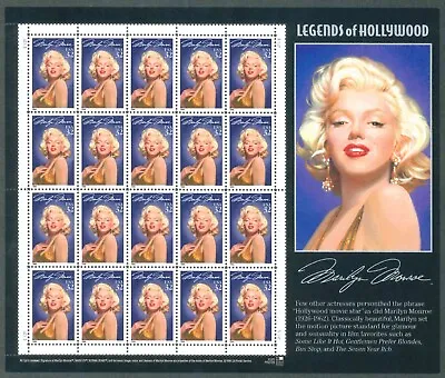 Scott #2967 Marilyn Monroe Mint Sheet MNH  CV $16.50 • $12.50