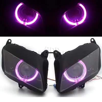 Fully Assembly Headlight Projector Purple Angel Eye For Honda CBR600RR 2007-2012 • $284.99