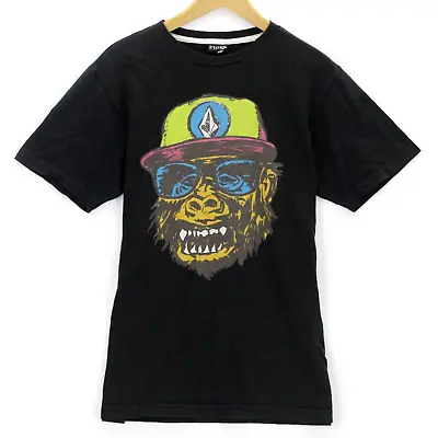 Vintage Volcom Men's Casual Black Big Gorilla Sunglasses Graphic T-Shirt Size M • $12.99