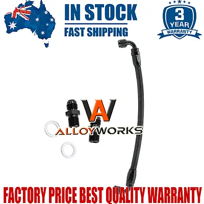 Power Steering Delete Line Black Braided Fit 2002-2004 Acura RSX  ALLOY • $69