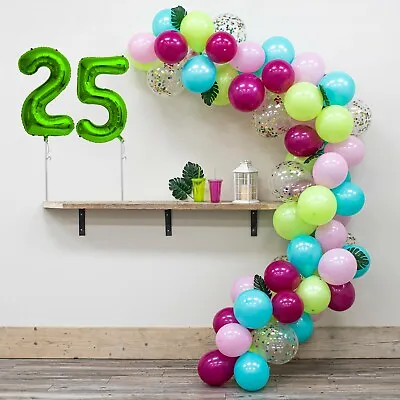 25th Birthday Party Hawaii Themed Balloon Arch Decoration DIY Kit • £3.99