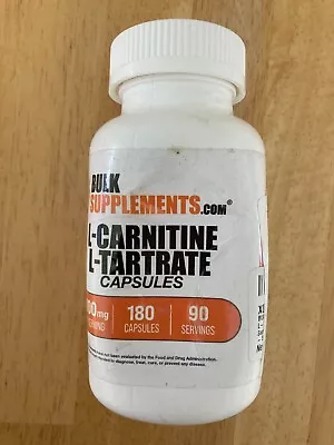 BulkSupplements L-Carnitine L-Tartrate 180 Capsules 1000mg • $12.99