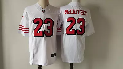 San Francisco 49ers #23Ed McCaffrey Sews White Fan Jerseys • $45.67