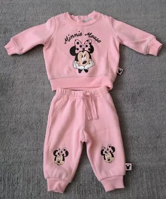 £1.99 • Buy Gorgeous Baby Girl 0-3 Months Outfit Joggers & Jumpers Set Minnie Mouse 