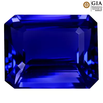 GIA Certified 9.56 Ct AAAA+ Octagon (14 X 11 Mm) Natural D'Block Tanzanite • $3461.99
