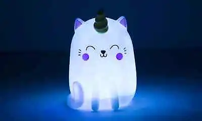 Kittycorn Colour Changing Mood Light Girls Bedroom Bedside Table Lamp Lighting • £8.96