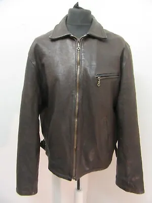 Vintage Teddy Smith American Motorcycle Classic Leather Jacket Size Xl • $87.16