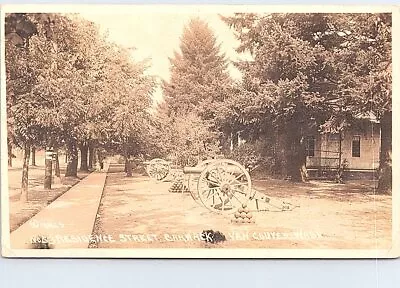 RPPC Vancouver WA Military Post Cannons On Residence Street Early 1900s • $11.99