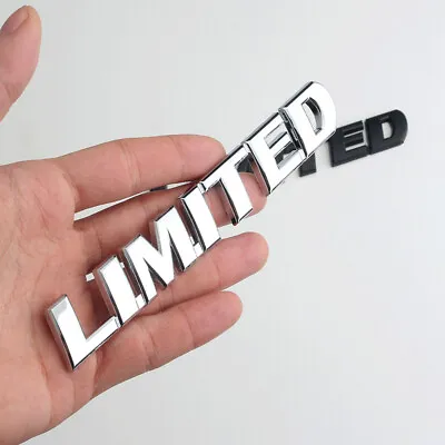 $3.03 • Buy  3D Limited Logo Emblem Badge Sticker Trunk Bumper Decal Car Accessories Silver