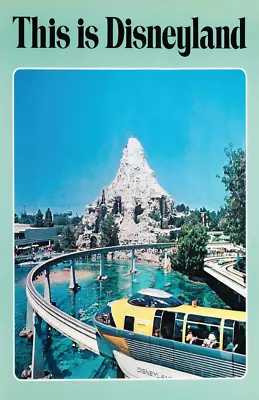 This Is Disneyland Matterhorn Submarine Voyage Vintage Retro Disney Poster • $29.99