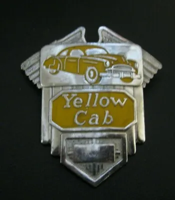$75 • Buy Vintage Yellow Cab Badge, Original Best Condition 